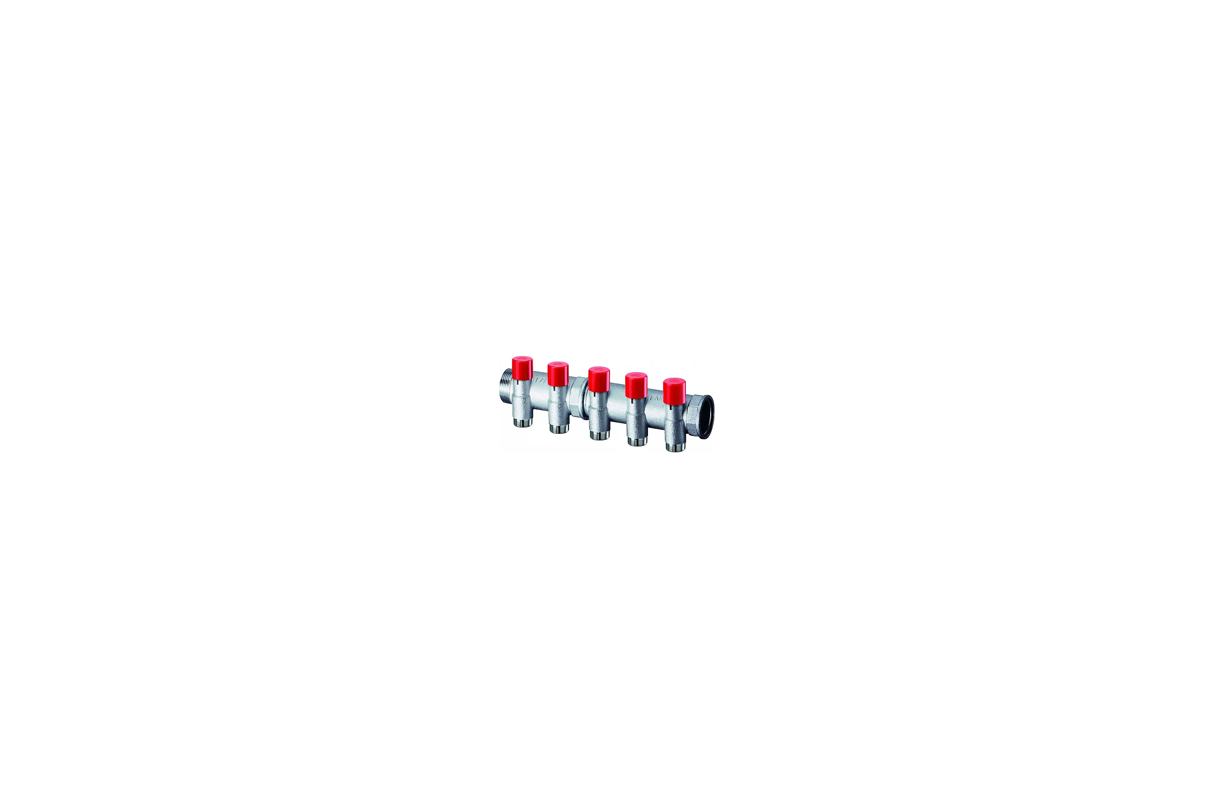 Балансировочный коллектор с 3 отводами FAR 1" М24х19 FK 3923 C103