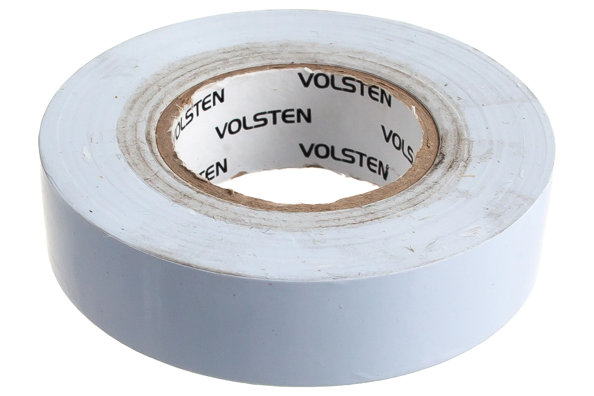 Изолента Volsten V02-7W-18х19-20 0,18х19 мм, белая, 20 метров 9783