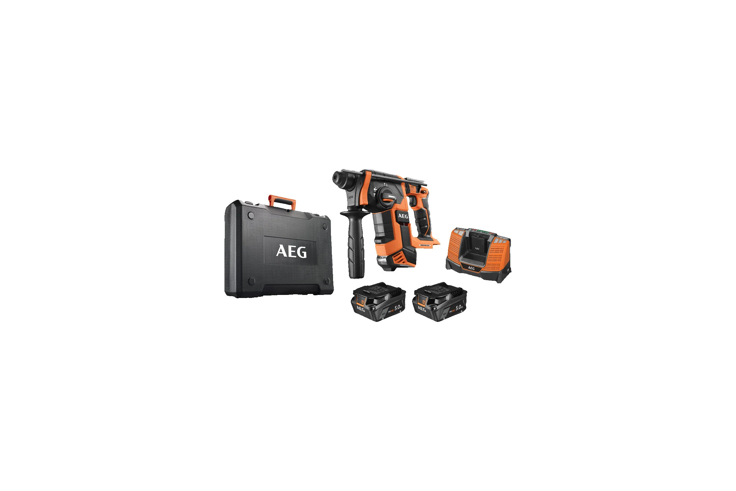 Аккумуляторный бесщеточный перфоратор AEG BBH18BL LI-502C 4935464753