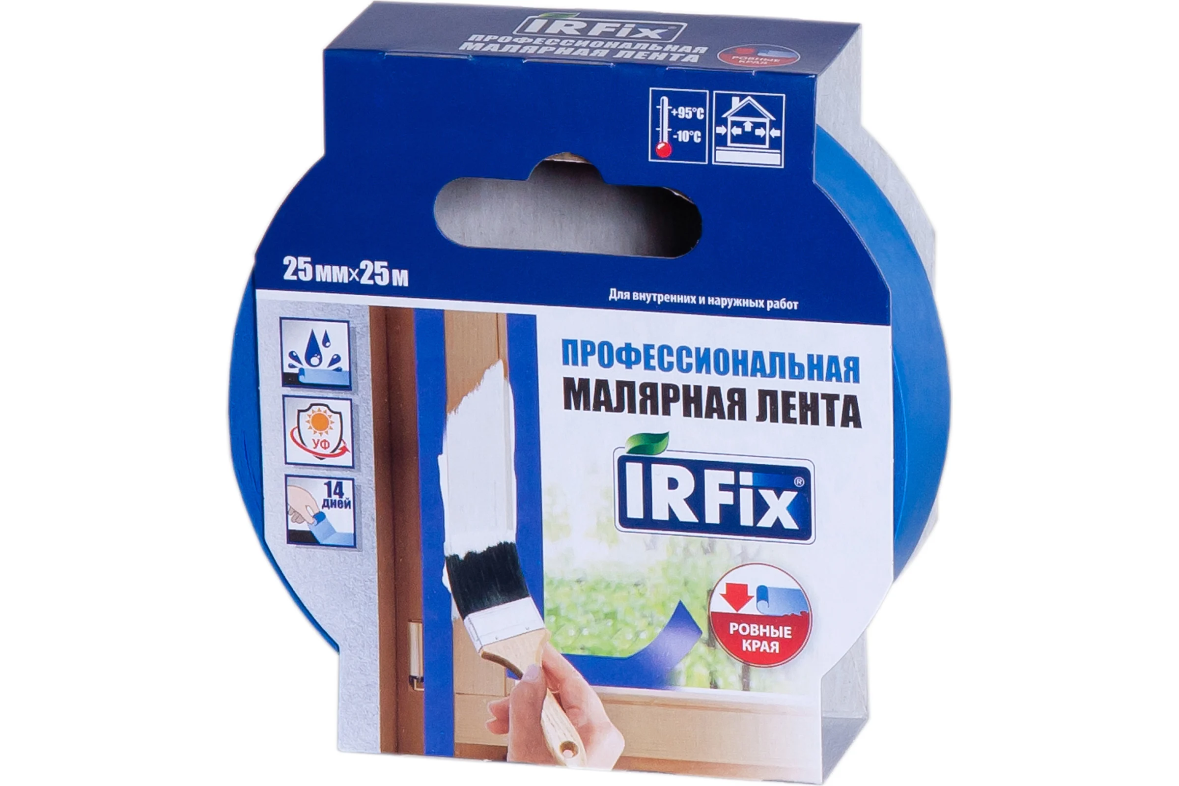 Малярная лента для наружных работ  IRFIX EXTRA 25 мм, 25 м, синяя 30081