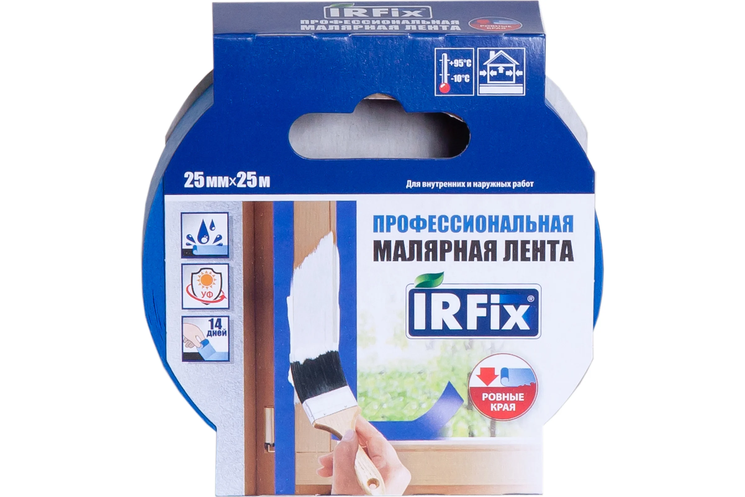 Малярная лента для наружных работ  IRFIX EXTRA 25 мм, 25 м, синяя 30081