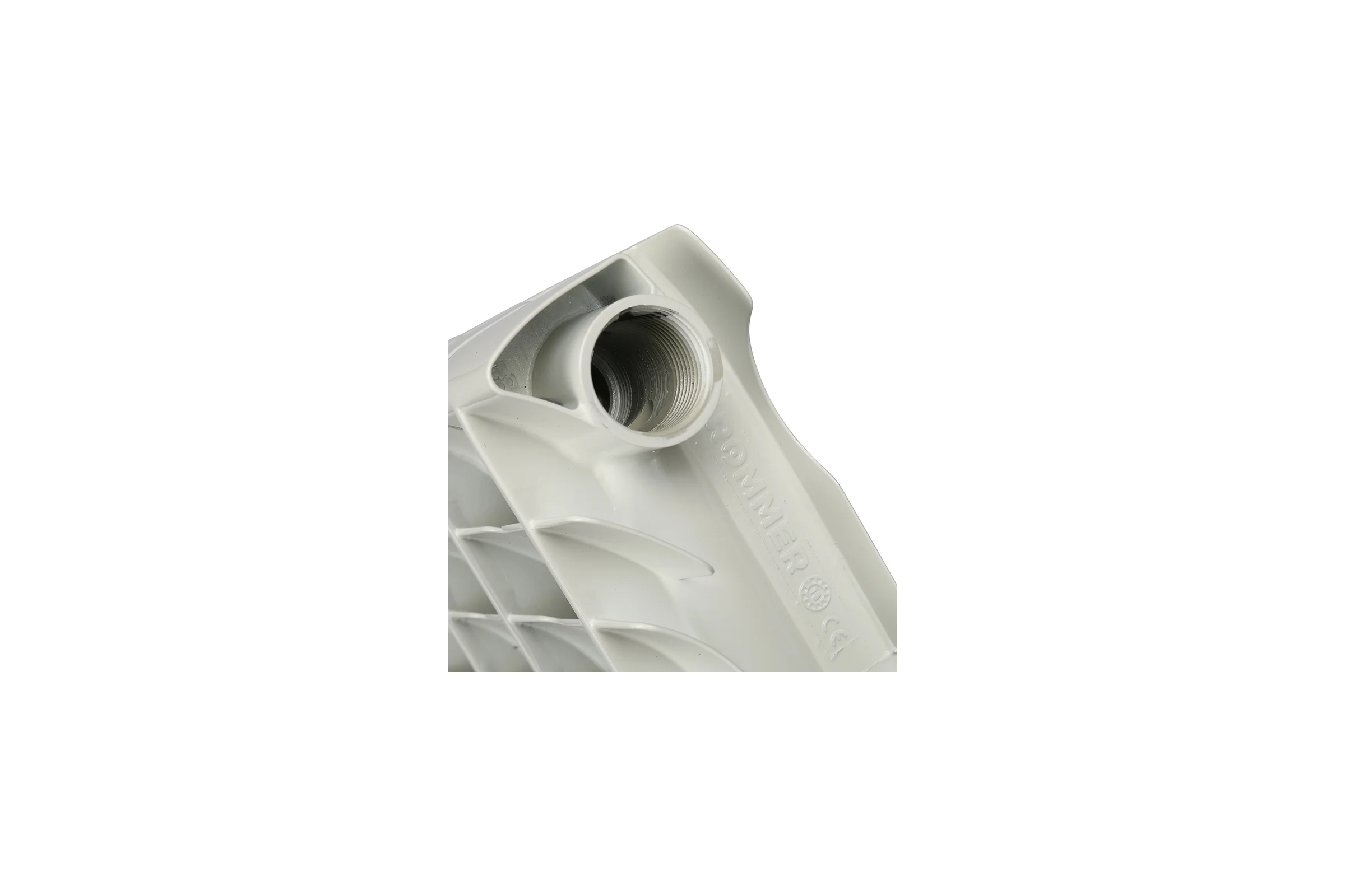 Алюминиевый радиатор ROMMER Optima 500 4 секции RAL9016 89556