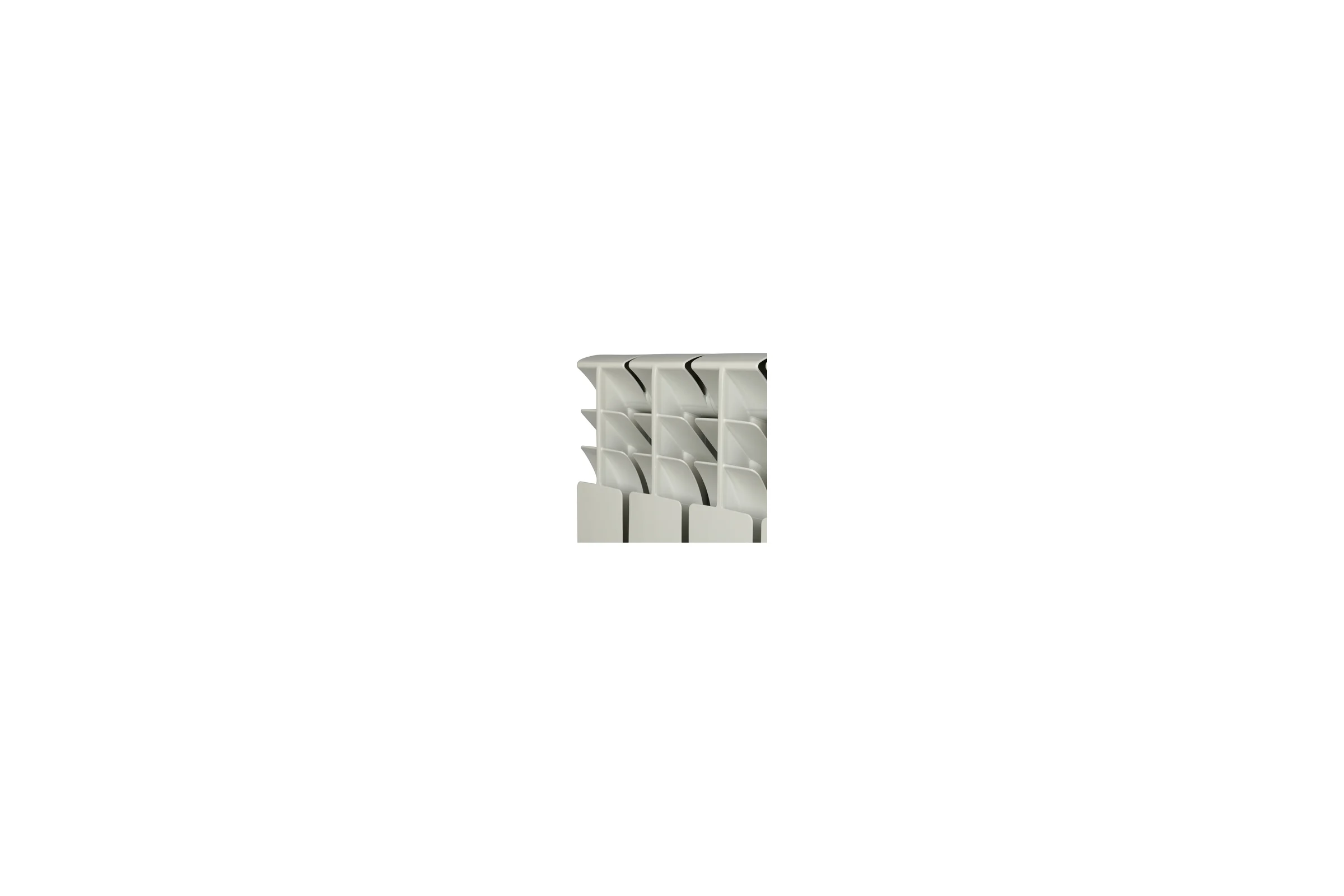 Алюминиевый радиатор ROMMER Plus 500 4 секции RAL9016 89562