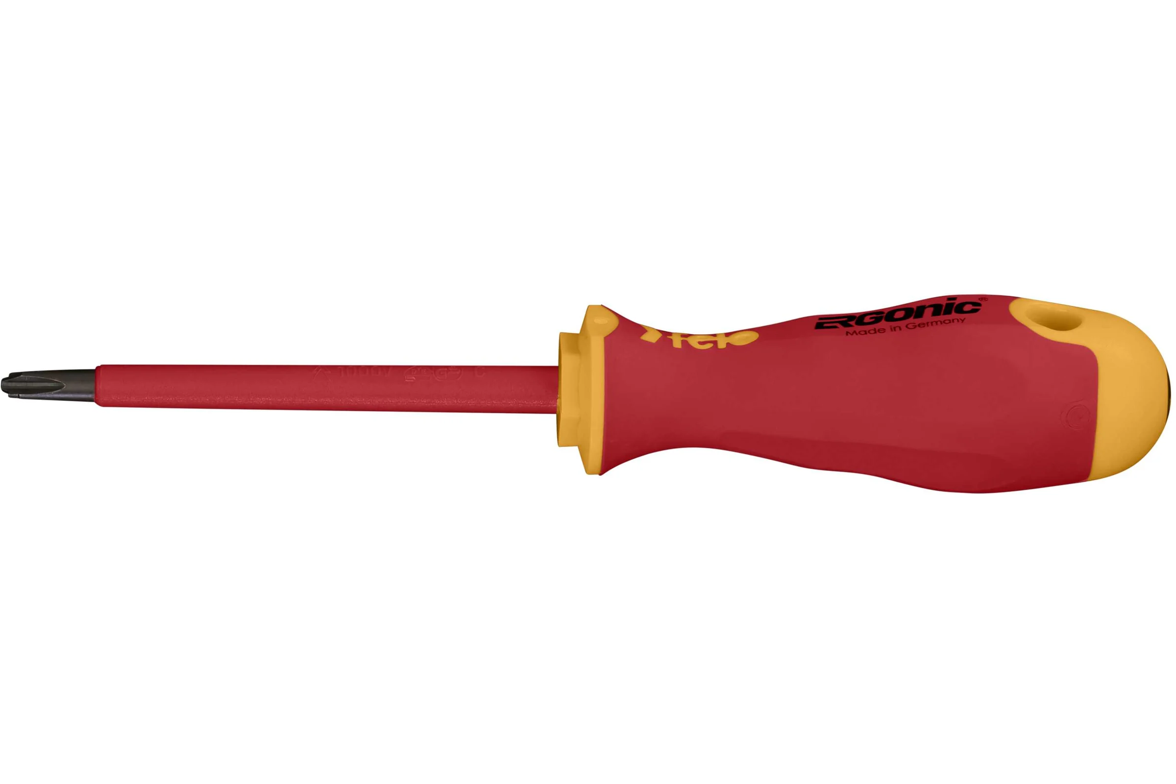 Диэлектрическая крестовая отвертка Felo Ergonic +/- H 2X 100 41620390