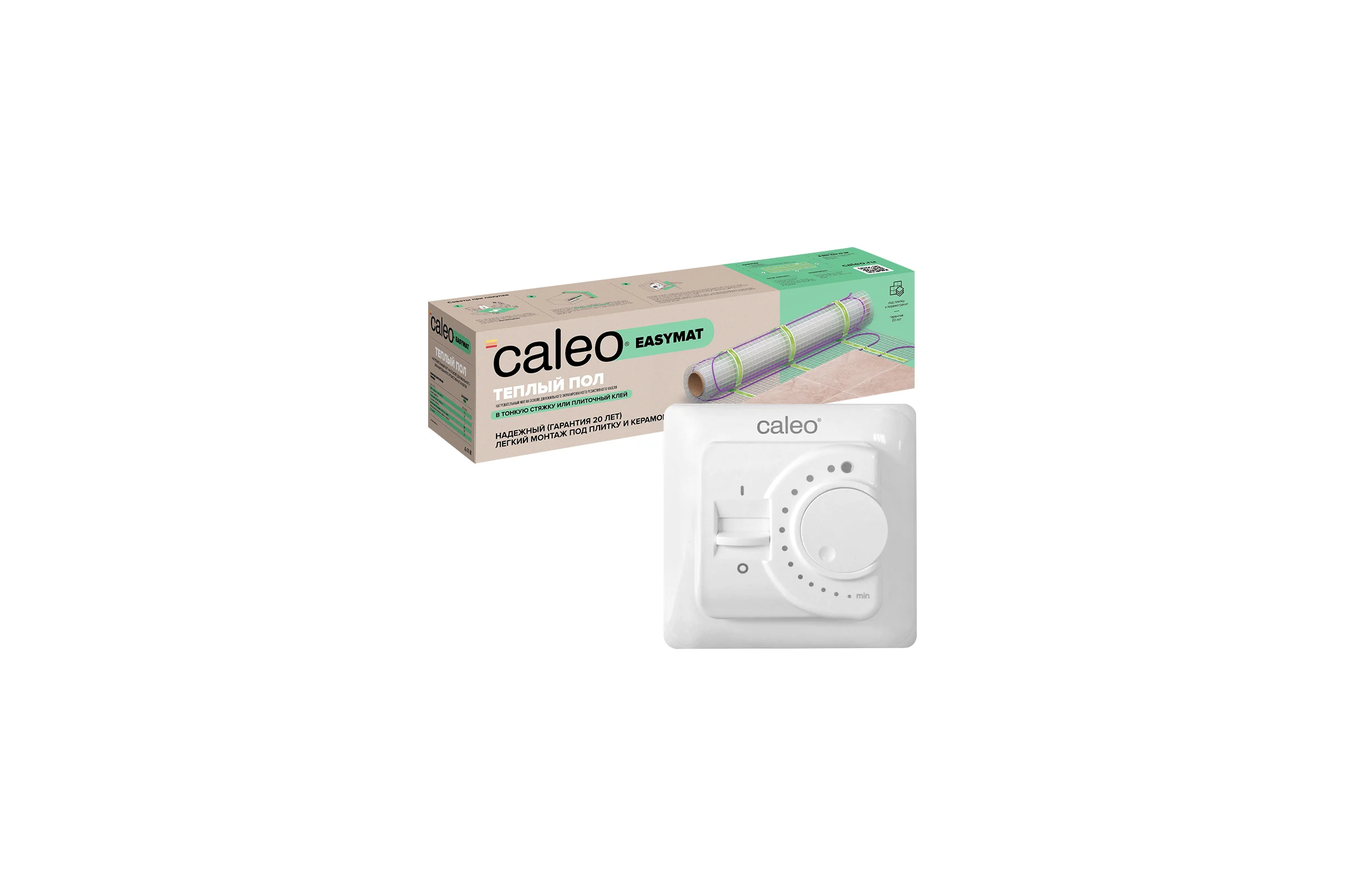Комплект теплого пола EASYMAT (ПРОСТОМАТ) 140-0,5-12 + SM160 (СМ160) Caleo 0К-00000401