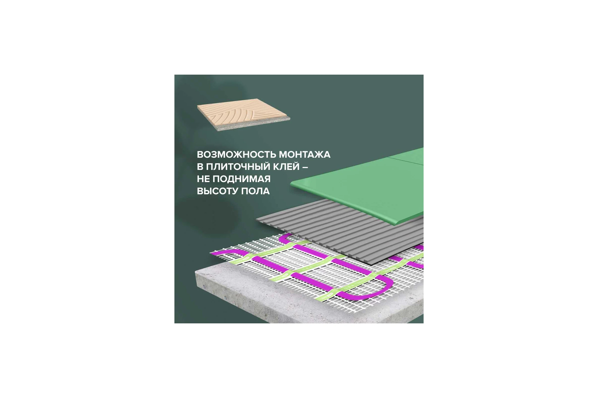 Комплект теплого пола EASYMAT (ПРОСТОМАТ) 140-0,5-12 + SM160 (СМ160) Caleo 0К-00000401