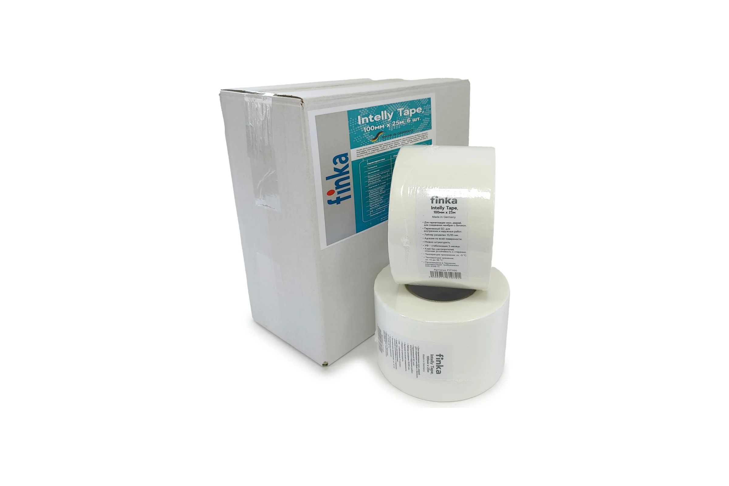 Клейкая оконная лента Finka Intelly Tape 100 мм, 25 м FIT100