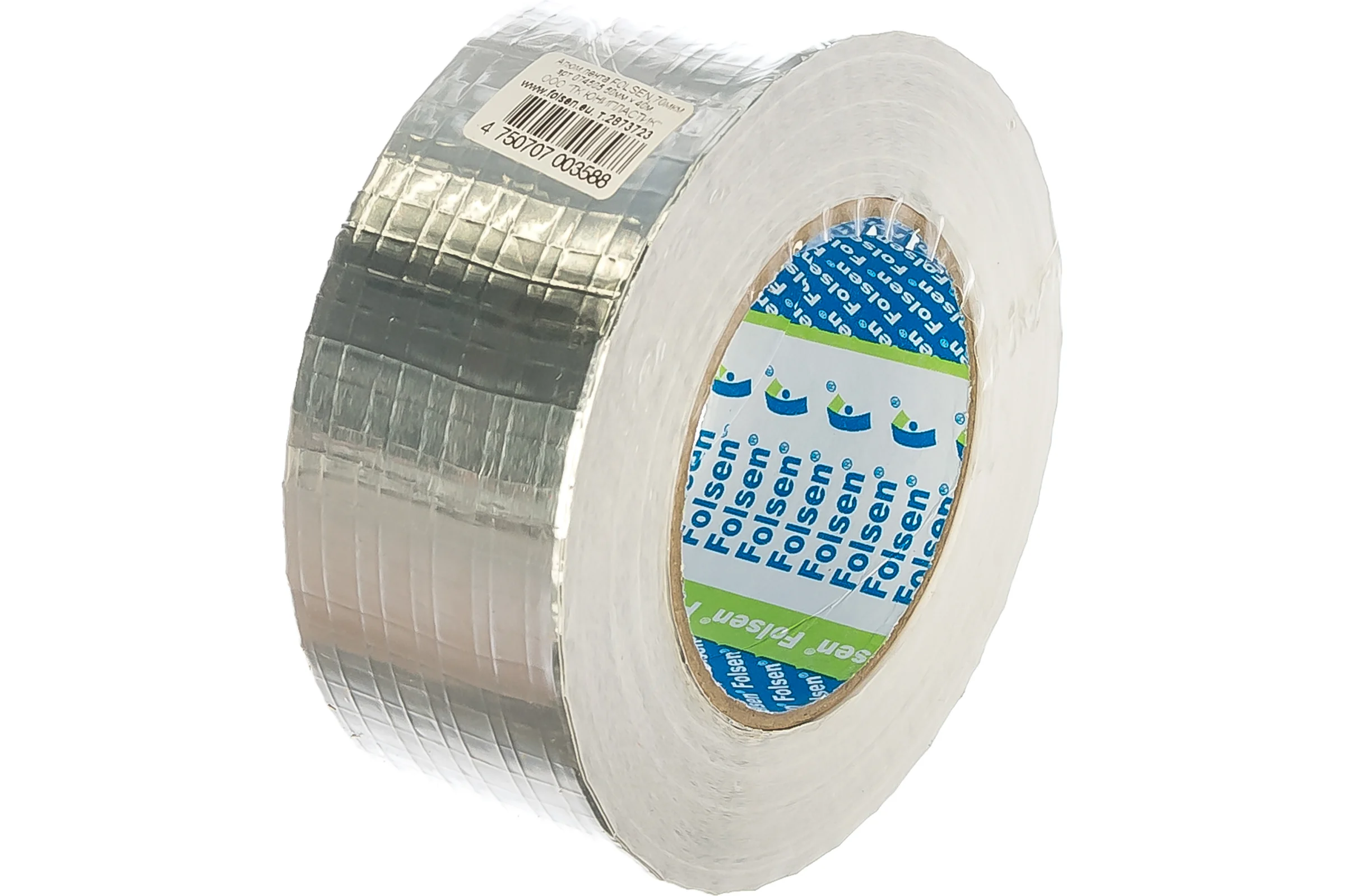 Алюминиевая лента FOLSEN 50мм x 40м, армированная, 70 мкм 074505