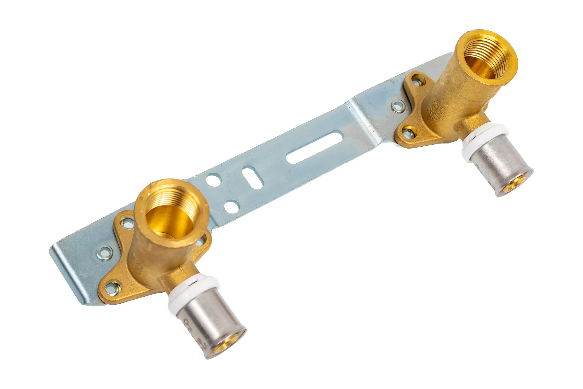 Водорозетка RIIFO Omni 2 шт, на монтажной планке, пресс, латунь, 16-1/2"ВР, 150 мм, L40.5 1100047351
