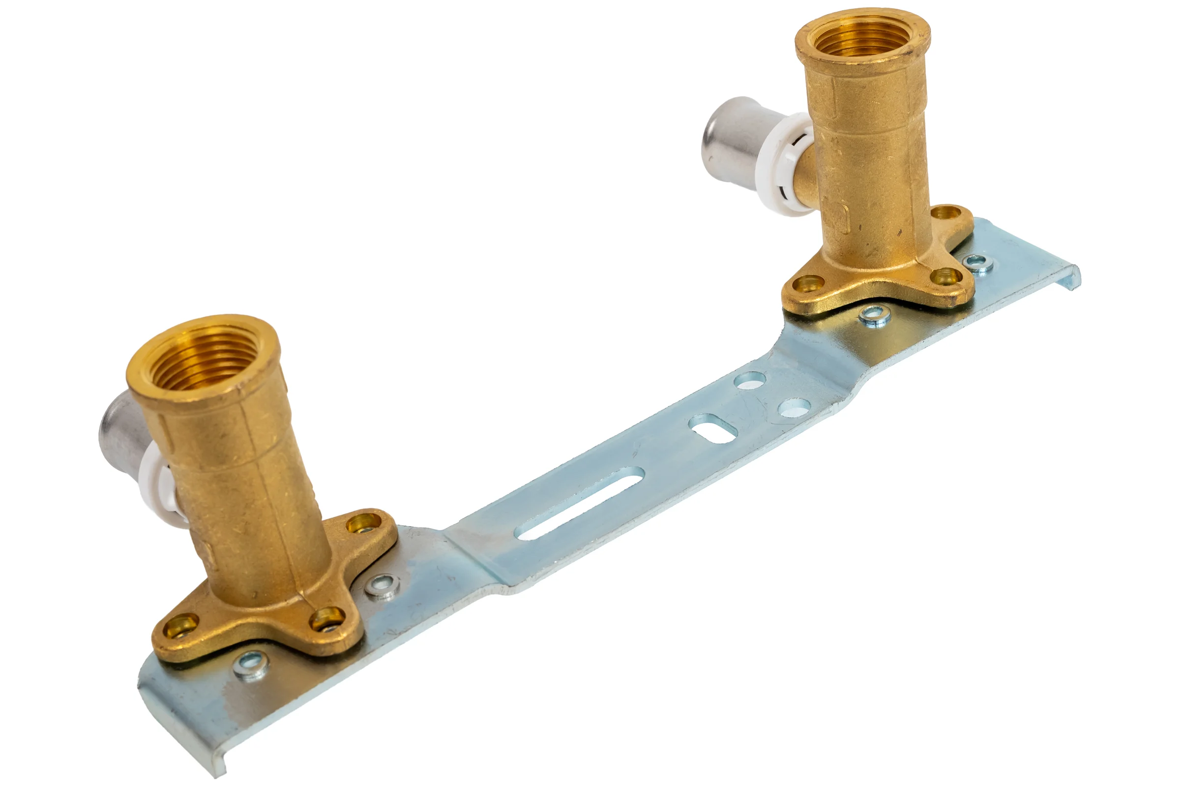 Водорозетка RIIFO Omni 2 шт, на монтажной планке, пресс, латунь, 16-1/2"ВР, 150 мм, L40.5 1100047351