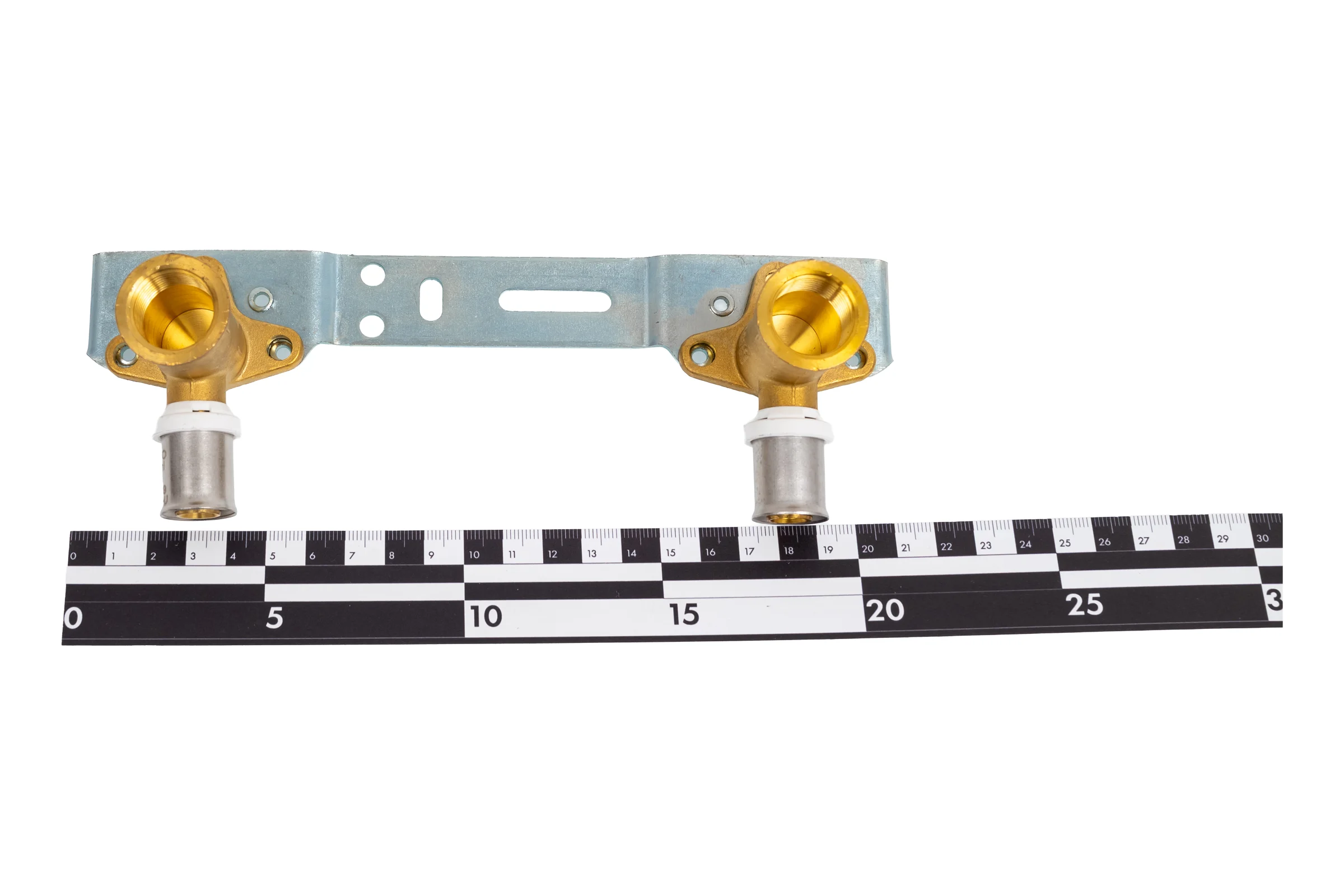 Водорозетка RIIFO Omni 2 шт, на монтажной планке, пресс, латунь, 16-1/2"ВР, 150 мм, L40.5 1100047351