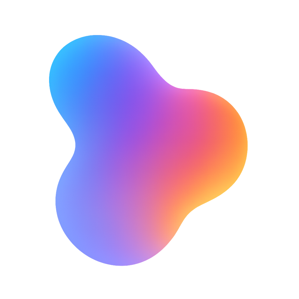 Flow of bright abstract colors in a smooth wave on transparent background