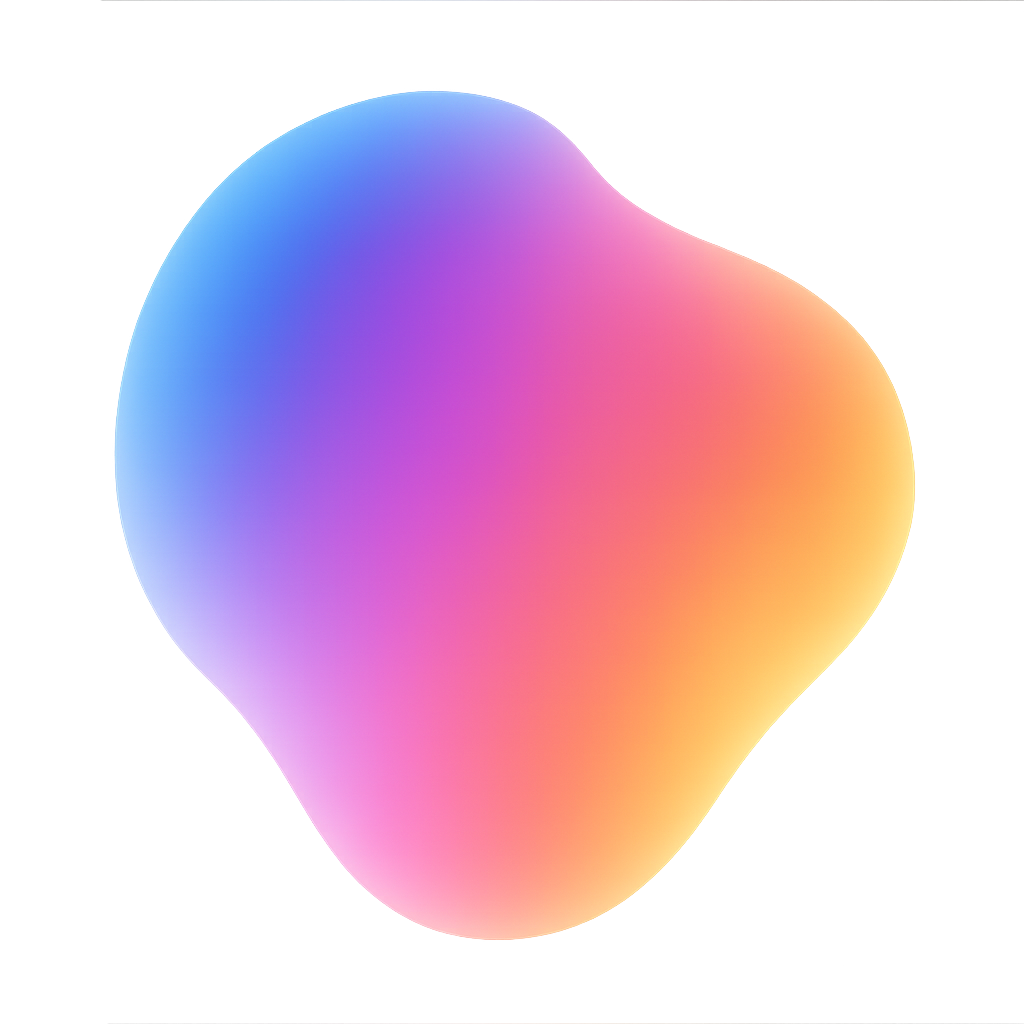 Abstract colorful flow of bright tones on transparent background