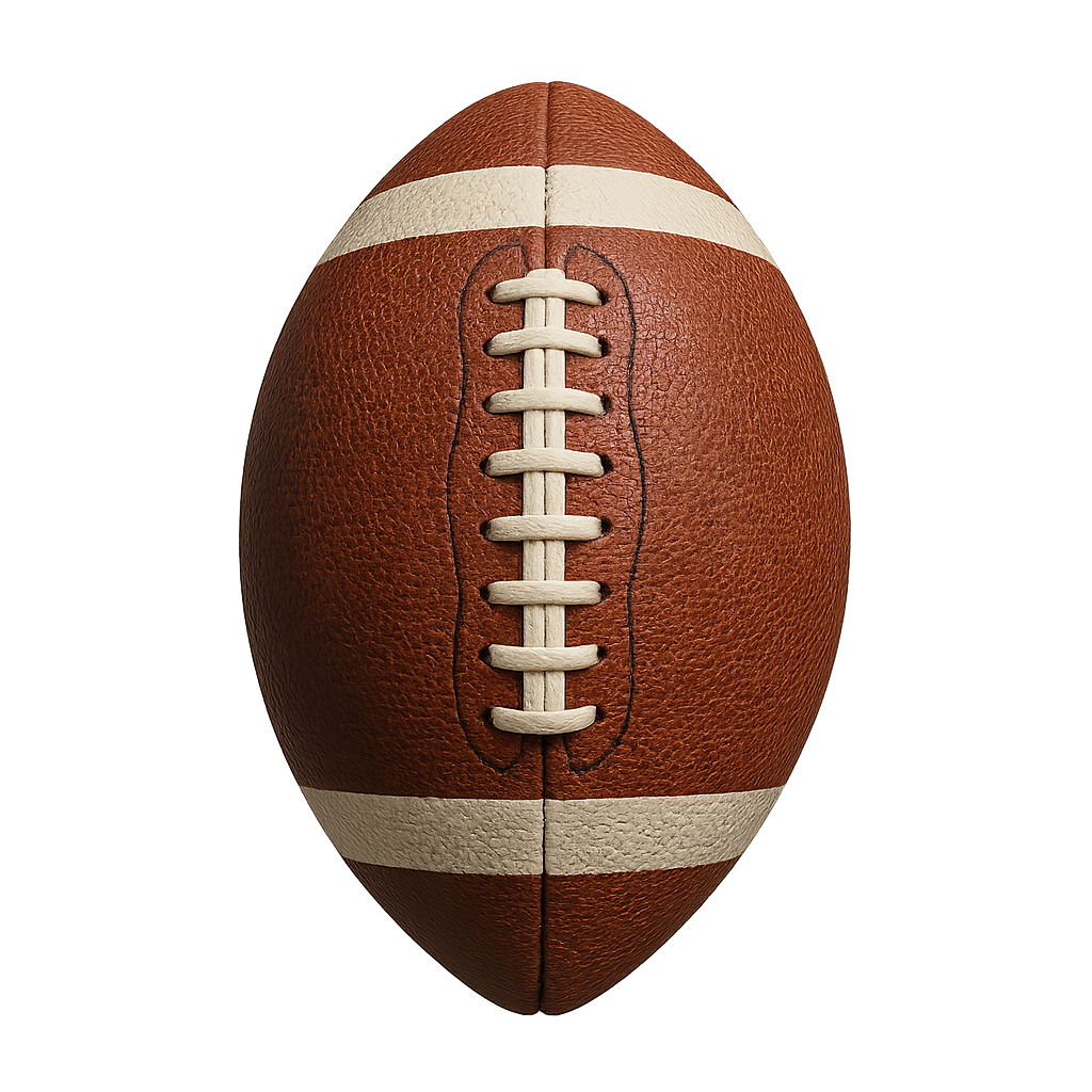 American handball ball isolated on transparent background