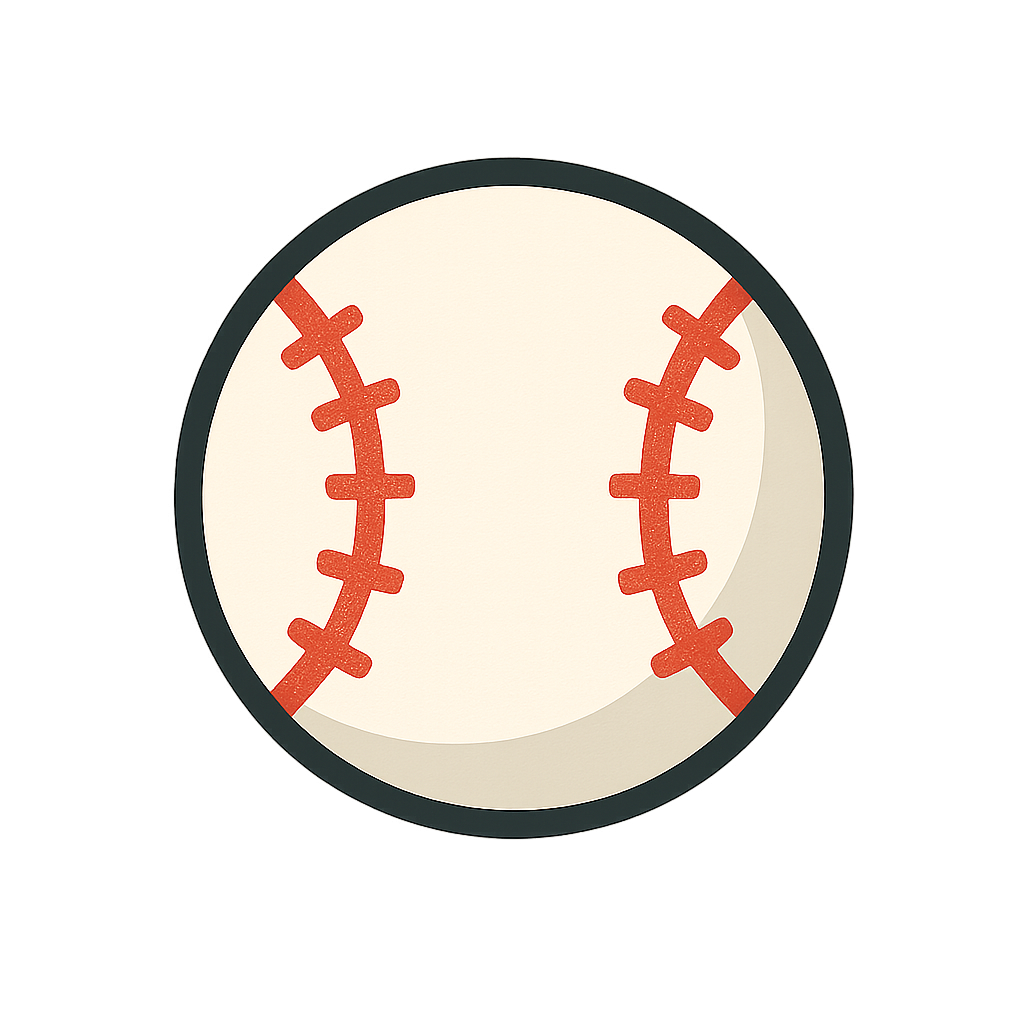 Baseball icon isolated on transparent background