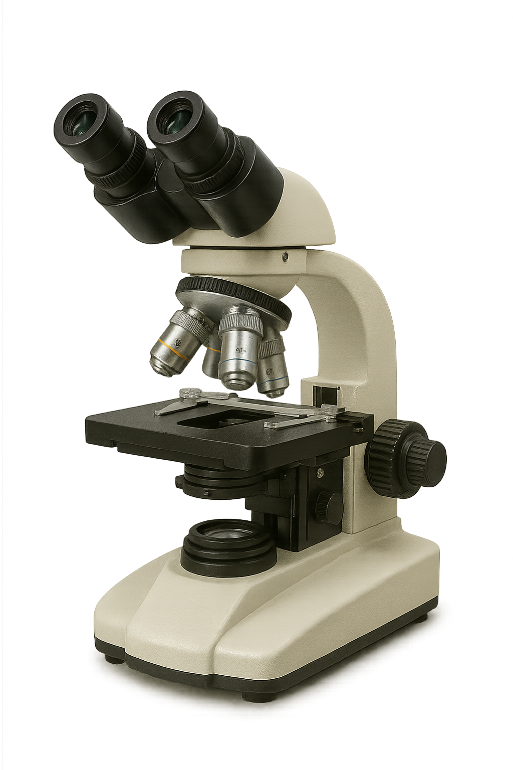 Realistic microscope illustration for science and education