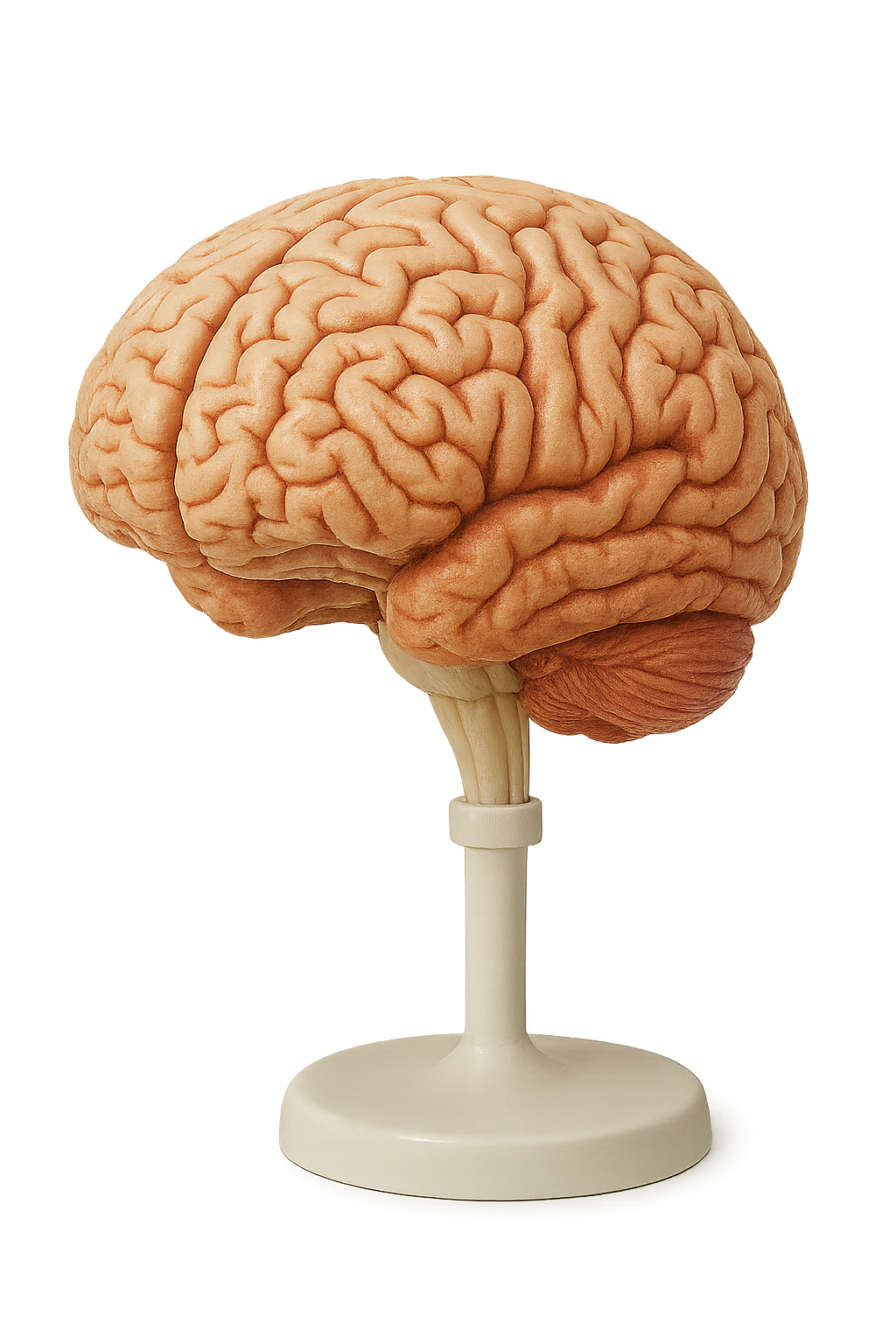 3D model of the human brain with anatomical structure