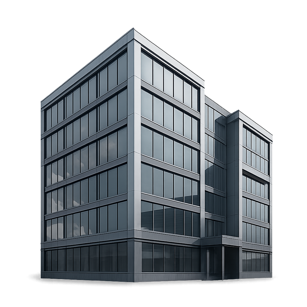 Modern office building with glass facade