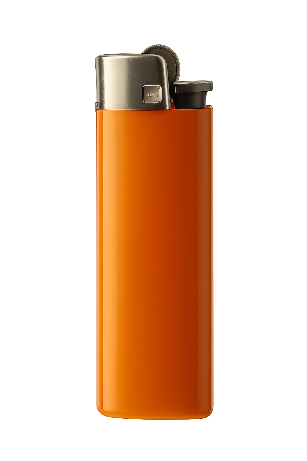 Orange lighter isolated on transparent background