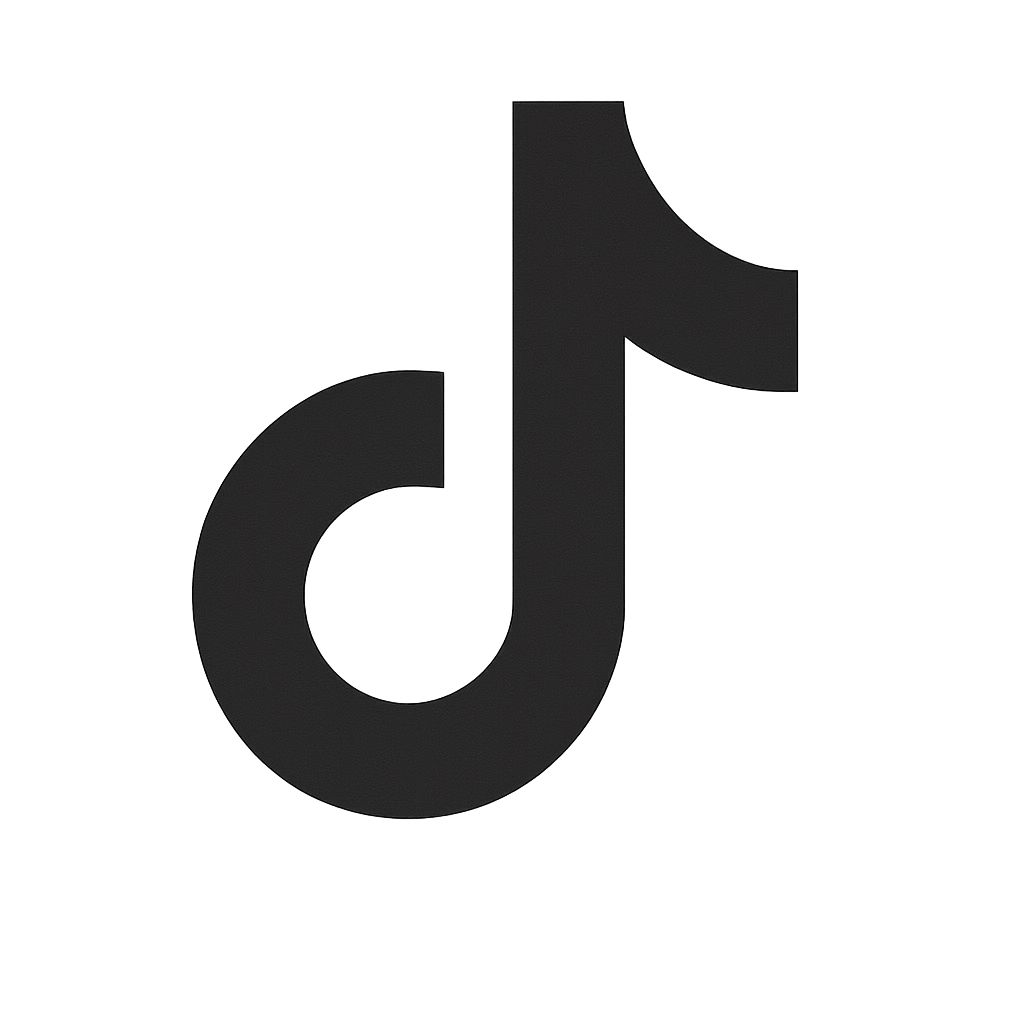 Logo TikTok di latar belakang transparan