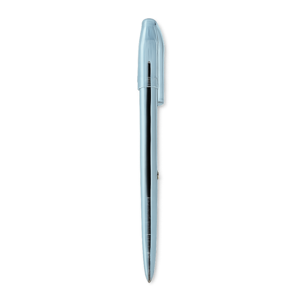 Transparent ballpoint pen isolated on transparent background