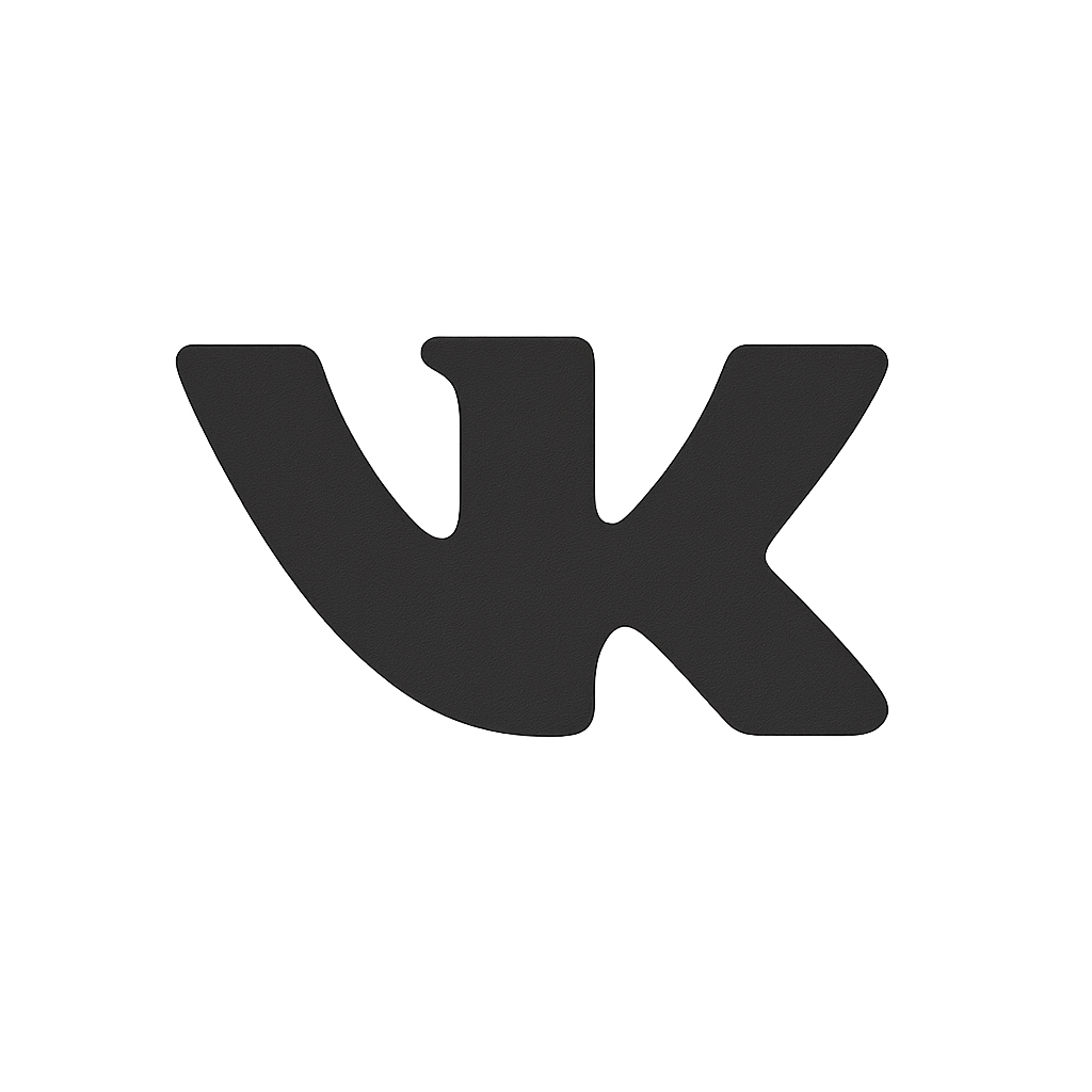 VKontakte logo isolated on transparent background