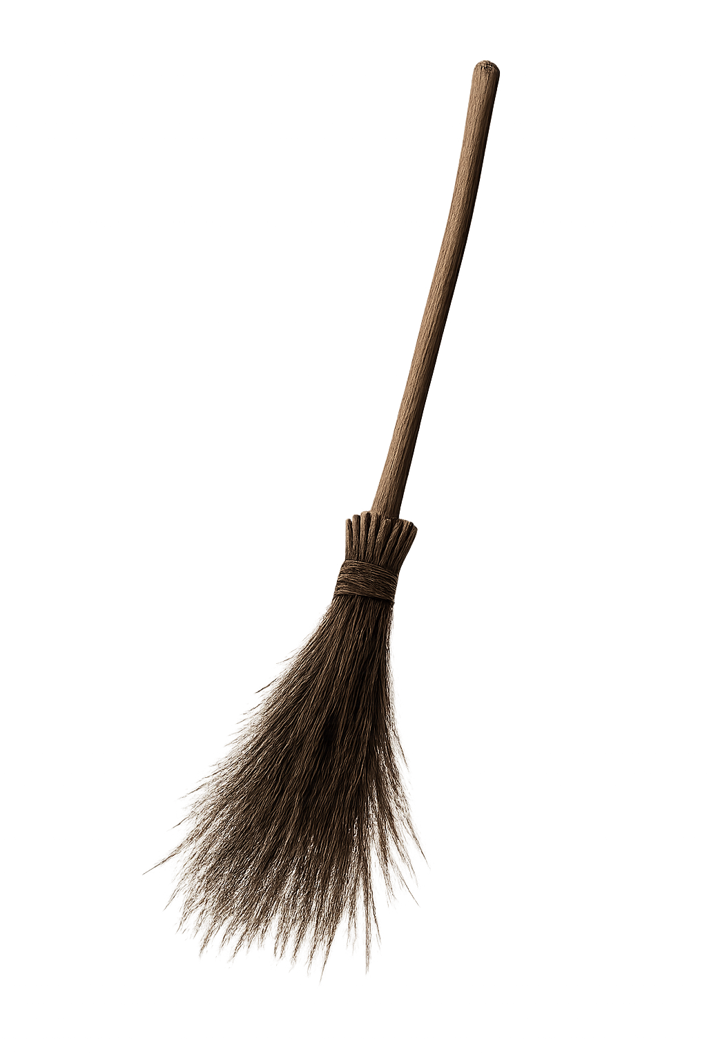 Wizard mop isolated on transparent background