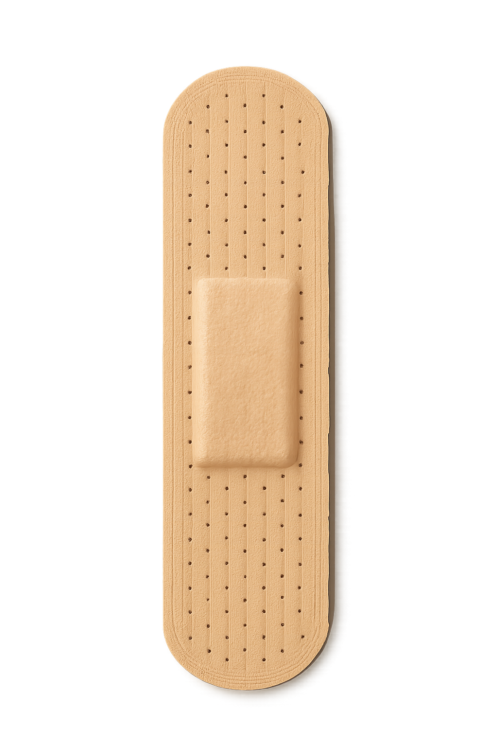 Medical adhesive plaster bandage isolated on transparent background