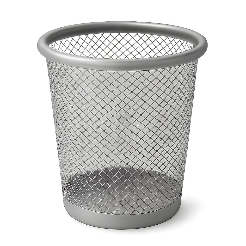 Decorative metal urn isolated on transparent background