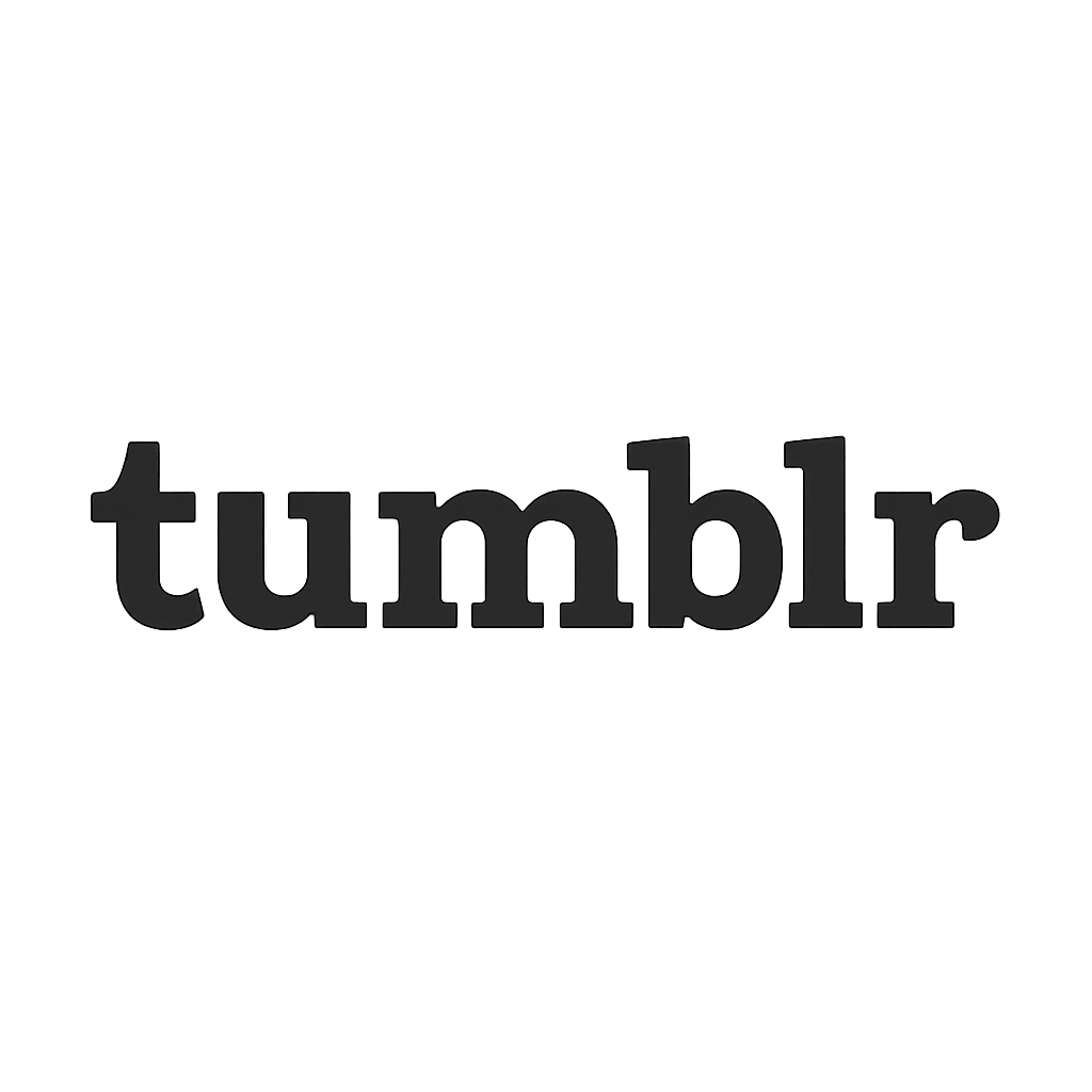 Logo de Tumblr sobre fondo transparente