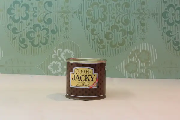 Банка жестяная из-под растворимого кофе «Jacky».