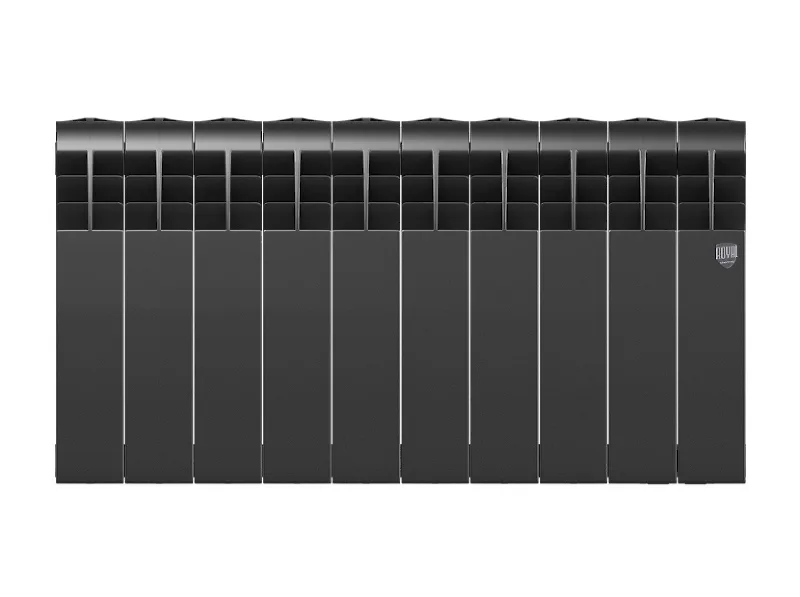 Биметаллический секционный радиатор отопления Royal Thermo Biliner 350 / Noire Sable / 10 секций