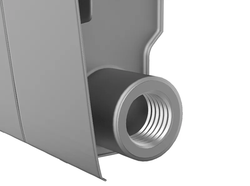 Биметаллический секционный радиатор отопления Royal Thermo Biliner 350 / Silver Satin / 1 секция