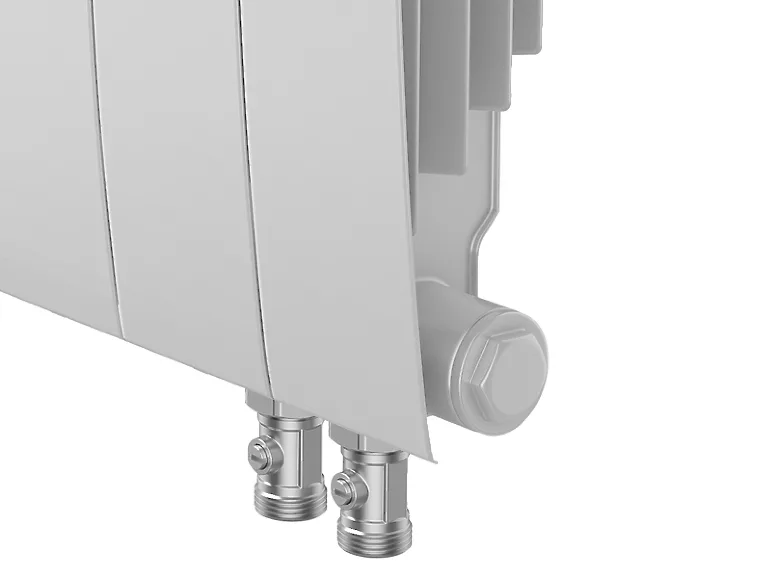 Биметаллический секционный радиатор отопления Royal Thermo Biliner 350 / V Bianco Traffico / 10 секций