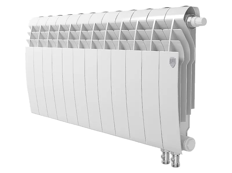 Биметаллический секционный радиатор отопления Royal Thermo Biliner 350 / V Bianco Traffico / 12 секций