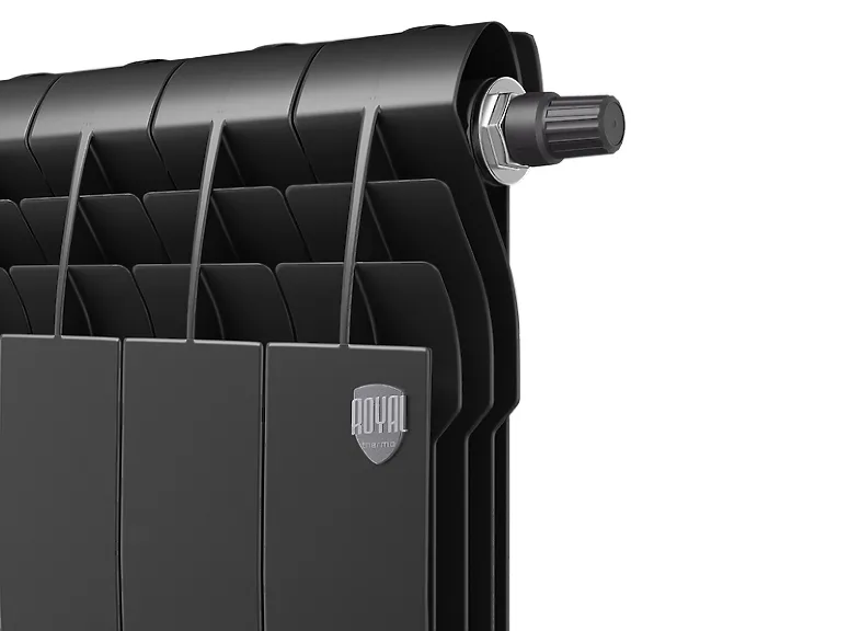 Биметаллический секционный радиатор отопления Royal Thermo Biliner 350 / V Noir Sable / 12 секций