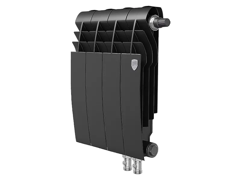 Биметаллический секционный радиатор отопления Royal Thermo Biliner 350 / V Noir Sable / 4 секции