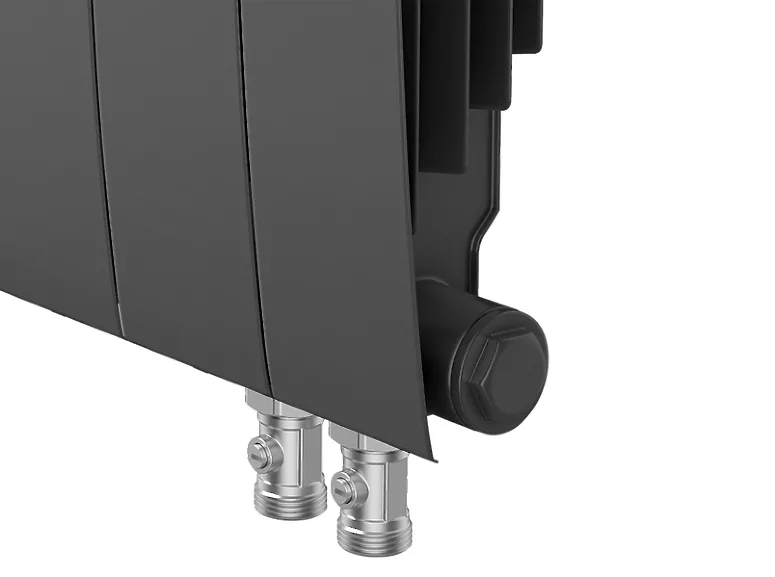 Биметаллический секционный радиатор отопления Royal Thermo Biliner 350 / V Noir Sable / 4 секции