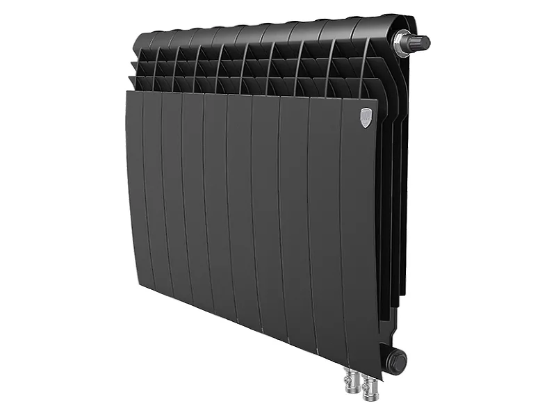 Биметаллический секционный радиатор отопления Royal Thermo Biliner 500 / V Noir Sable / 10 секций