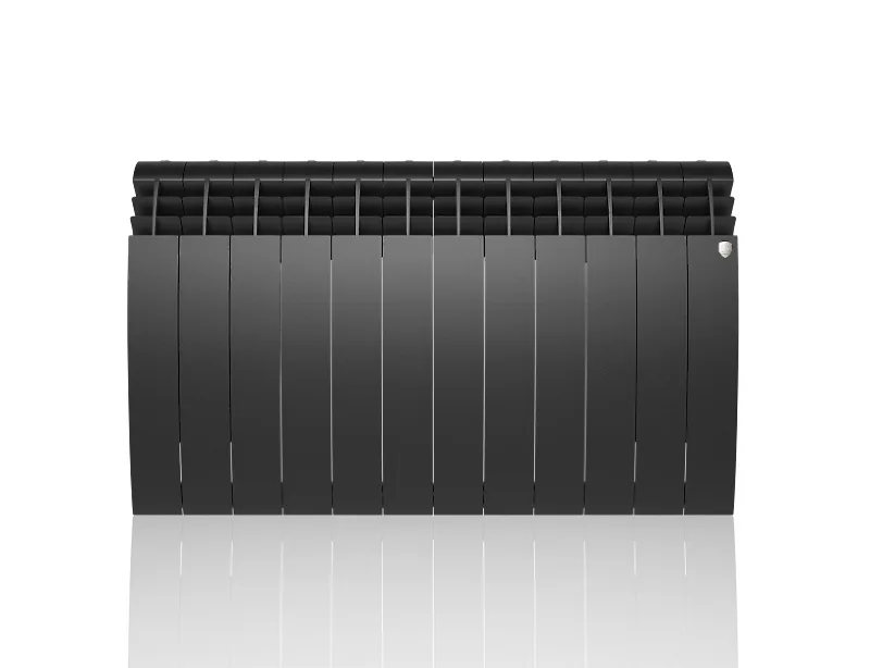 Биметаллический секционный радиатор отопления Royal Thermo Biliner Noir Sable 500 / 12 секций