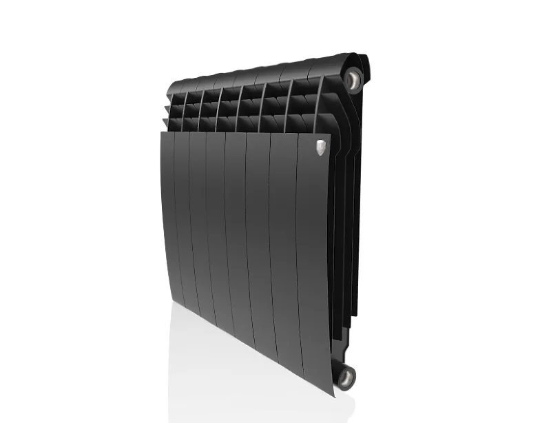 Биметаллический секционный радиатор отопления Royal Thermo Biliner Noir Sable 500 / 8 секций