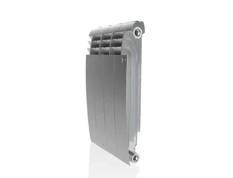 Биметаллический секционный радиатор отопления Royal Thermo Biliner Satin Silver 500 / 1 секция
