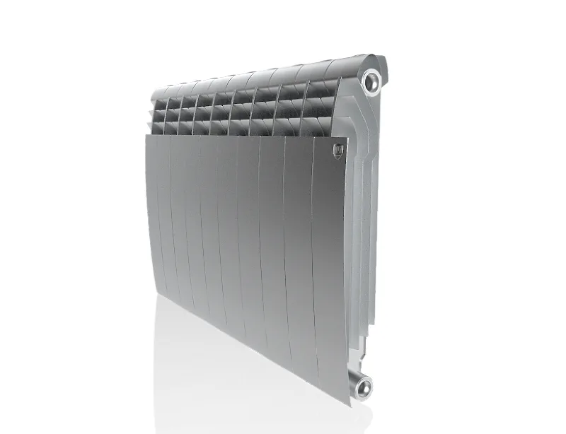 Биметаллический секционный радиатор отопления Royal Thermo Biliner Satin Silver 500 / 10 секций