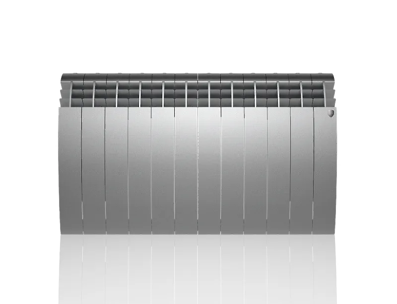 Биметаллический секционный радиатор отопления Royal Thermo Biliner Satin Silver 500 / 12 секций