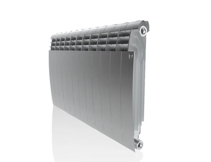 Биметаллический секционный радиатор отопления Royal Thermo Biliner Satin Silver 500 / 12 секций