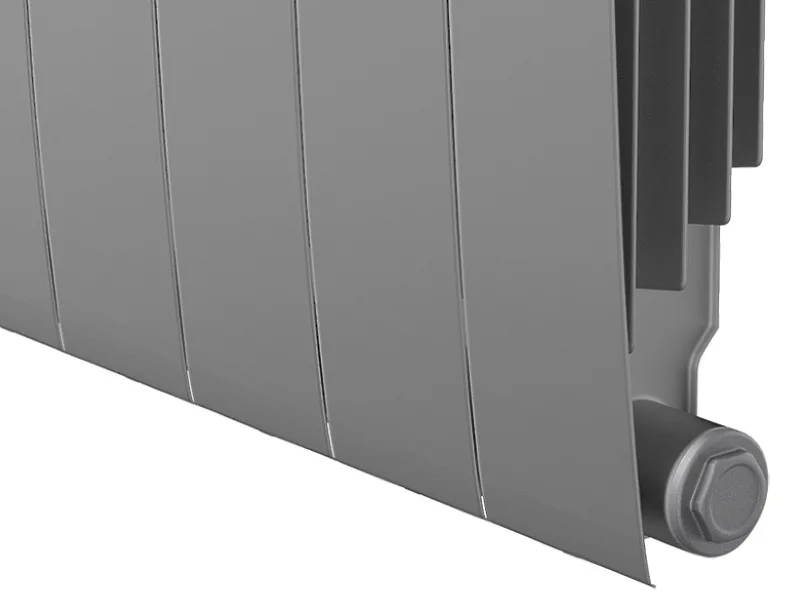 Биметаллический секционный радиатор отопления Royal Thermo Biliner Satin Silver 500 / 12 секций