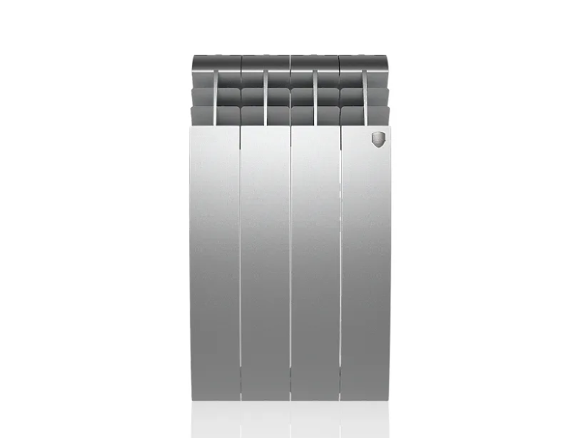 Биметаллический секционный радиатор отопления Royal Thermo Biliner Satin Silver 500 / 4 секции