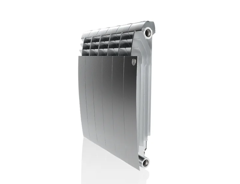 Биметаллический секционный радиатор отопления Royal Thermo Biliner Satin Silver 500 / 6 секций