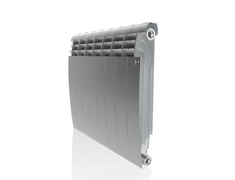 Биметаллический секционный радиатор отопления Royal Thermo Biliner Satin Silver 500 / 8 секций