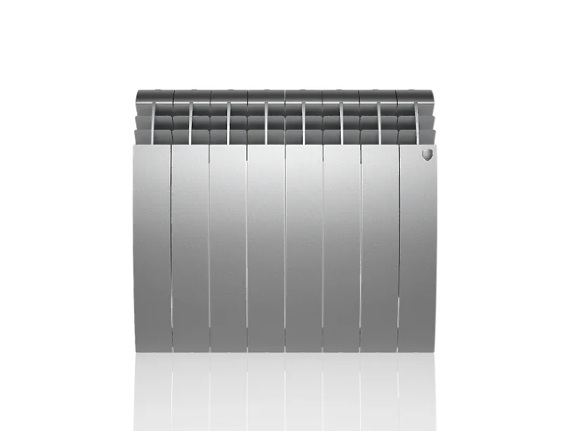 Биметаллический секционный радиатор отопления Royal Thermo Biliner Satin Silver 500 / 8 секций